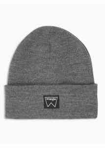 WRANGLER HERREN BASIC BEANIE - CASTLE ROCK / GRAU